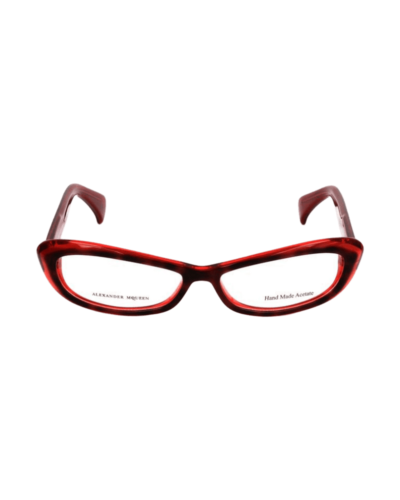 Alexander Mcqueen Red Acetate Frame Glam Steals