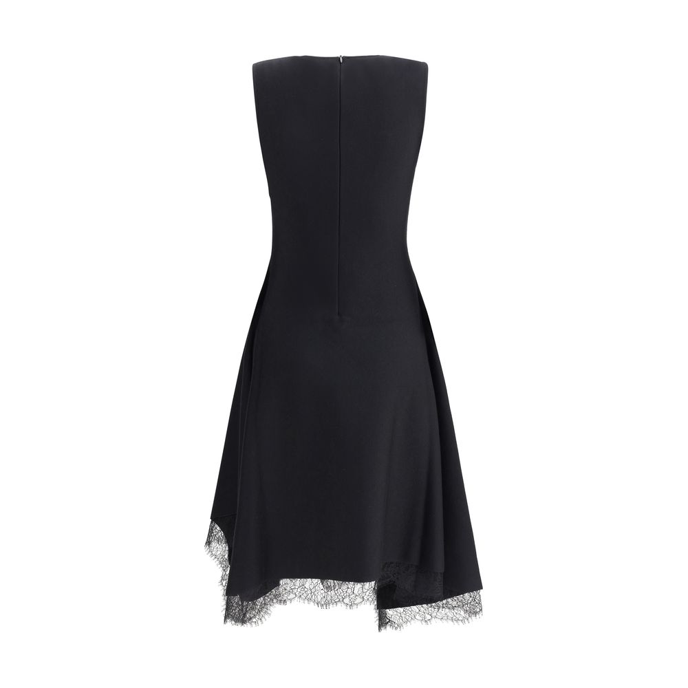 Alexander Mcqueen Asymmetric Midi Dress Glam Steals