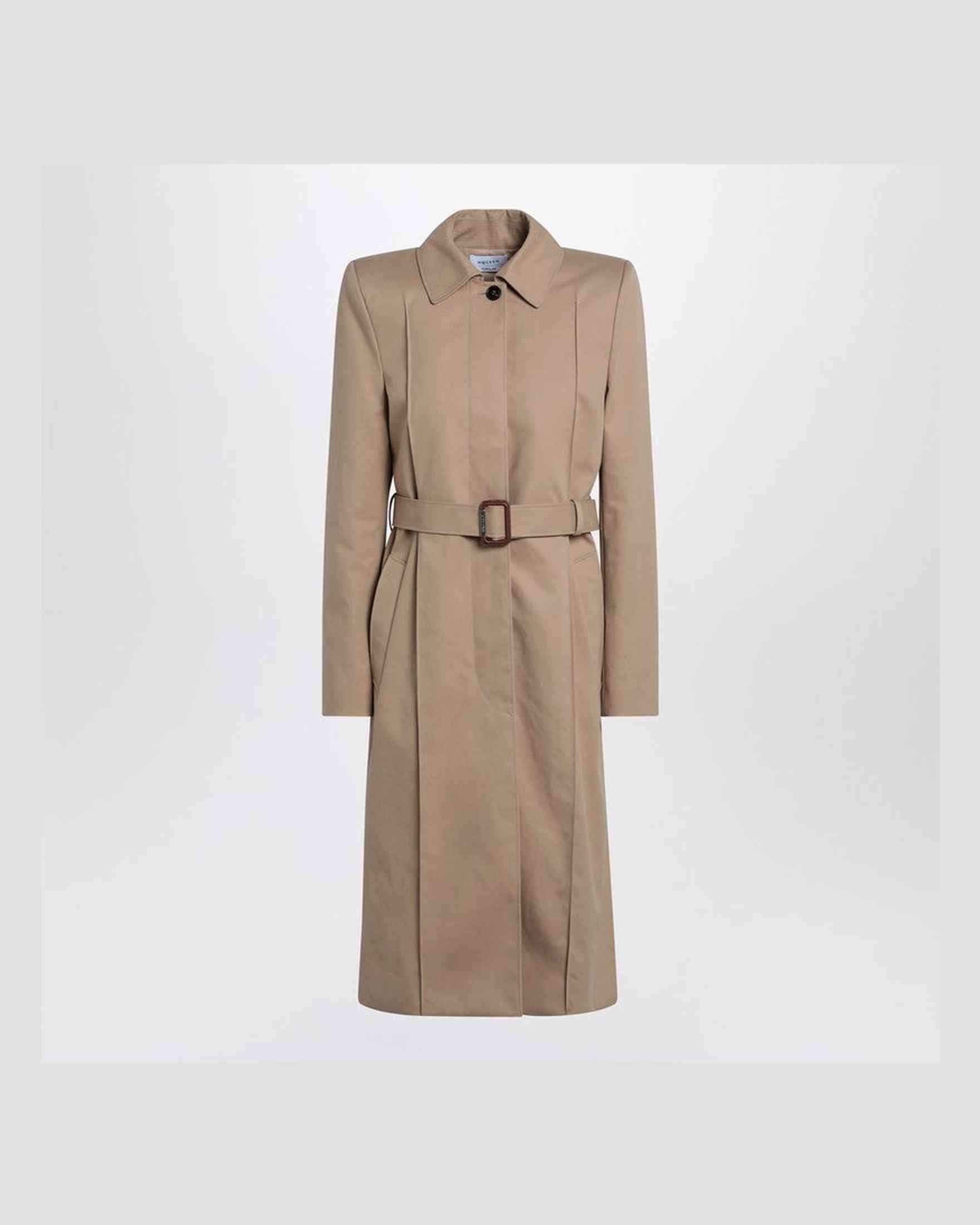 Alexander Mcqueen Beige Trench Coat With Belt Glam Steals