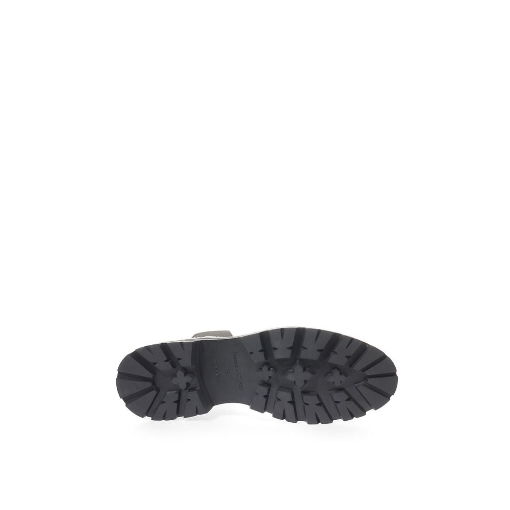 Alexander Mcqueen Black And White Leather Boot Glam Steals