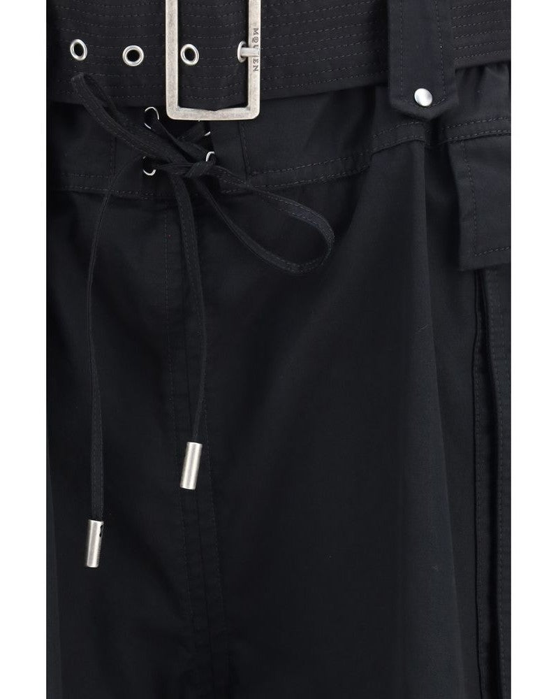 Alexander Mcqueen Black Cotton Cargo Shorts Glam Steals
