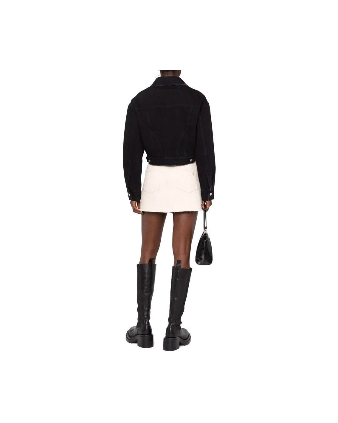 Alexander Mcqueen Black Cotton Denim Jacket Glam Steals