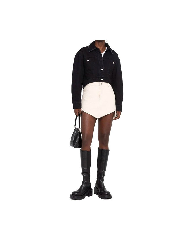 Alexander Mcqueen Black Cotton Denim Jacket Glam Steals