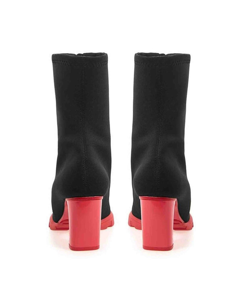 Alexander Mcqueen Black Neoprene Boot Glam Steals