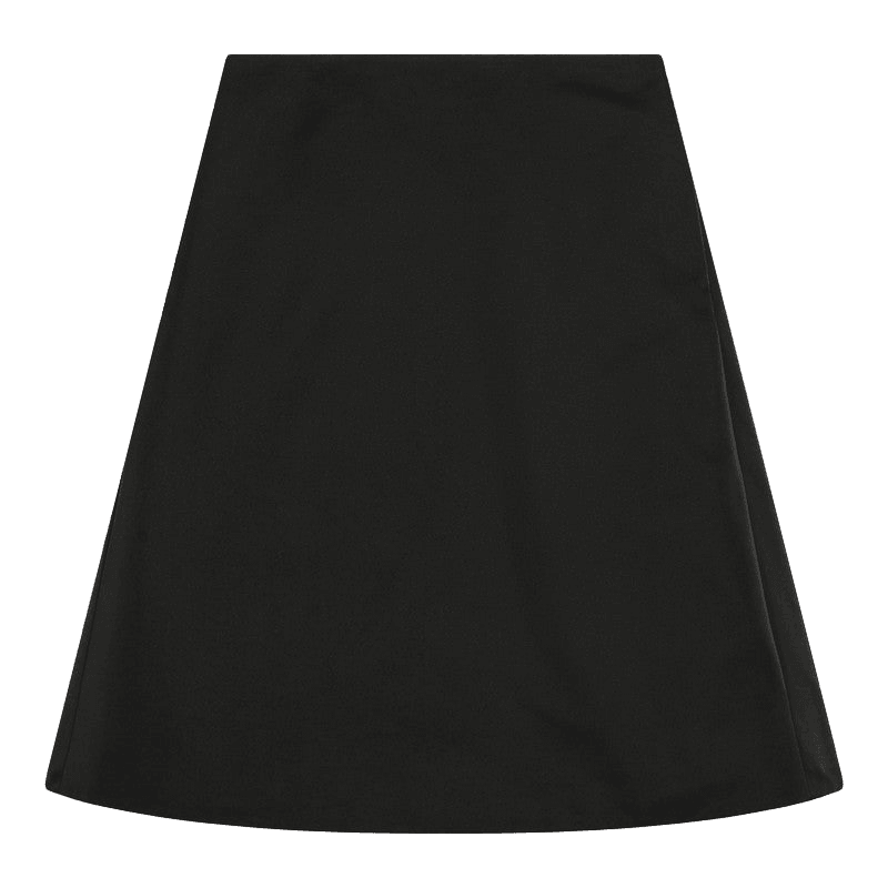 Alexander Mcqueen Black Silk Flared Skirt in Blend Glam Steals