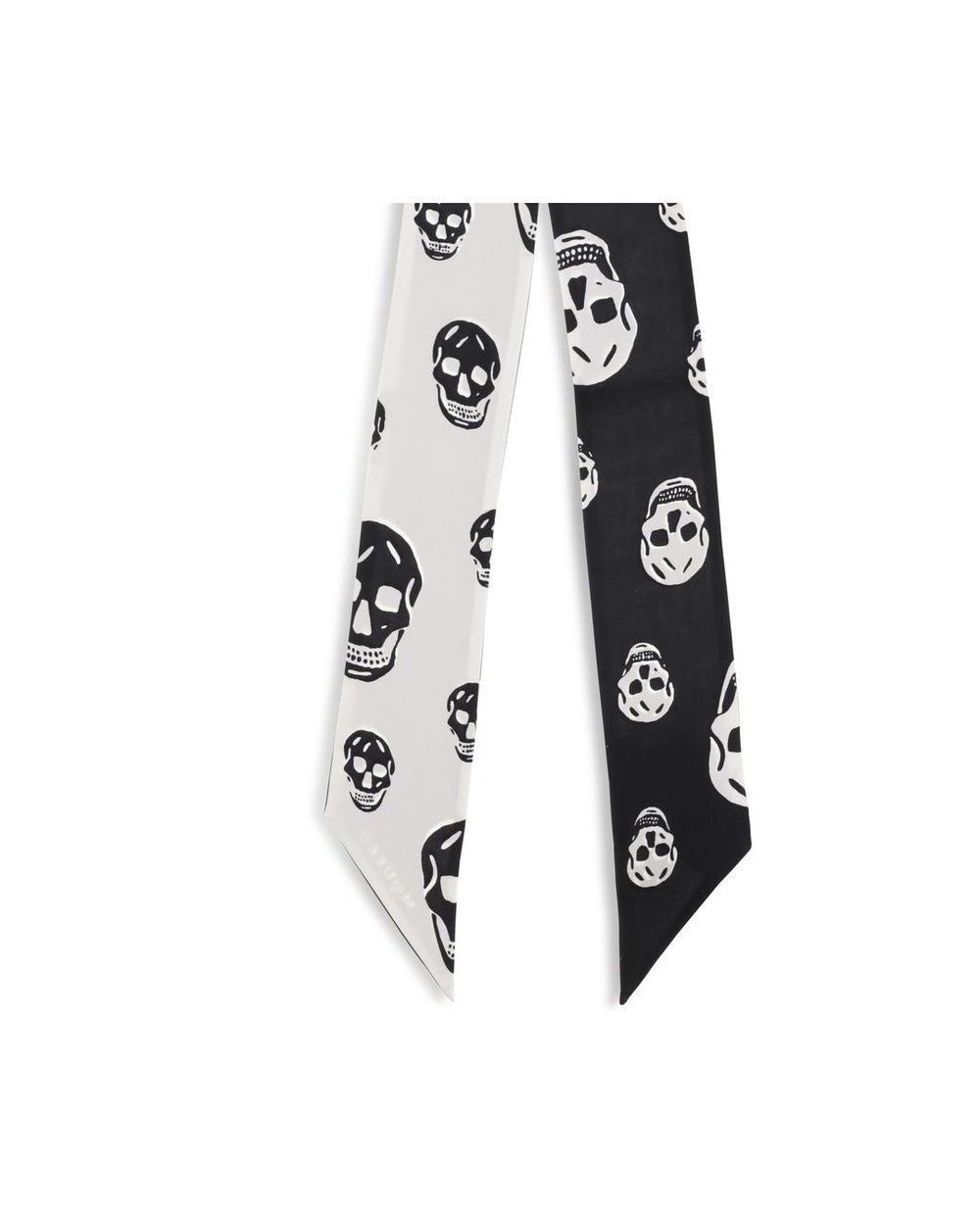 Alexander Mcqueen Black Silk Scarf