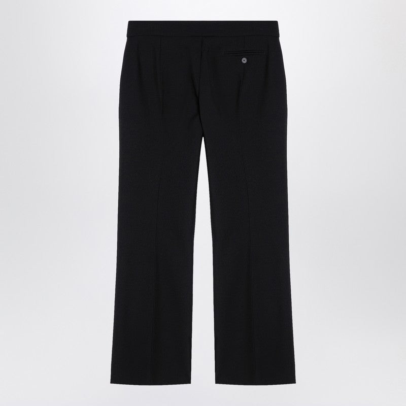 Alexander Mcqueen Black Wool Tailored Trouser Glam Steals