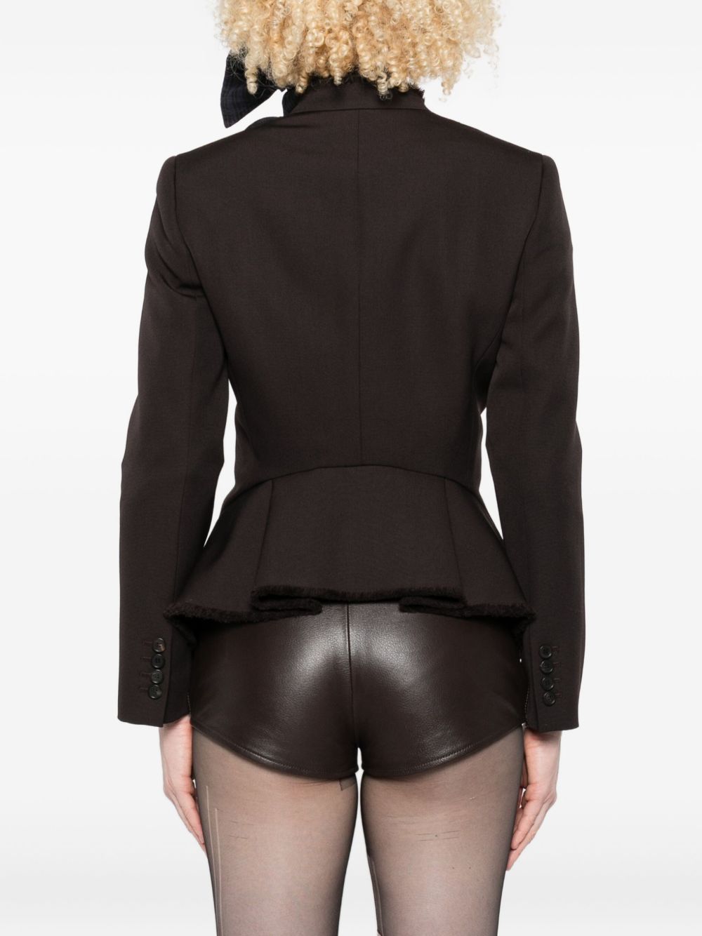 Alexander Mcqueen Brown Jacket Glam Steals