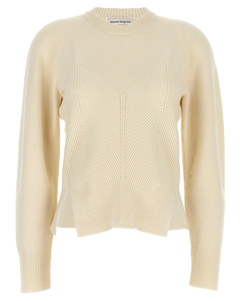 Alexander Mcqueen Chevron Corset Sweater Glam Steals