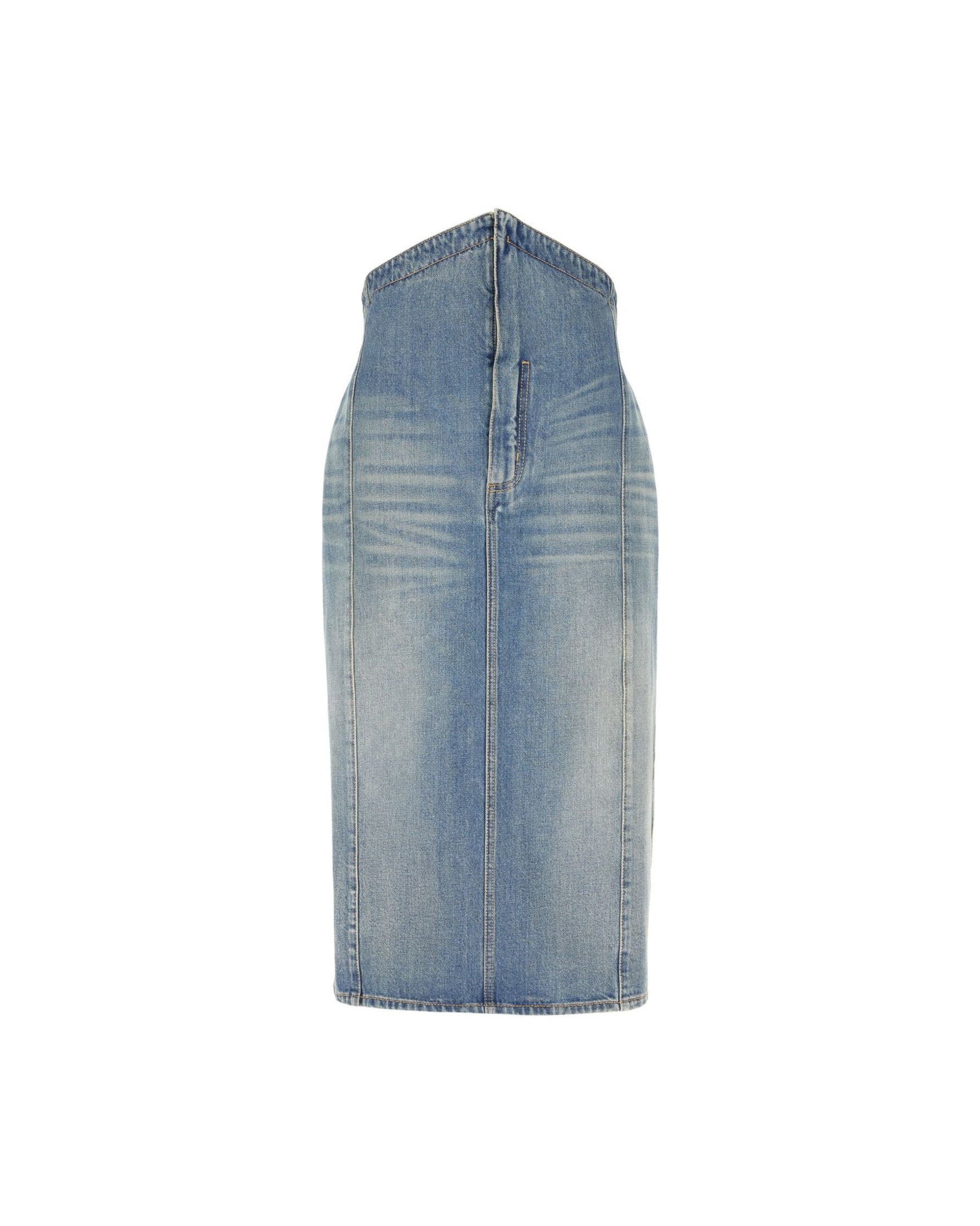 Alexander Mcqueen Clear Blue Skirt Glam Steals