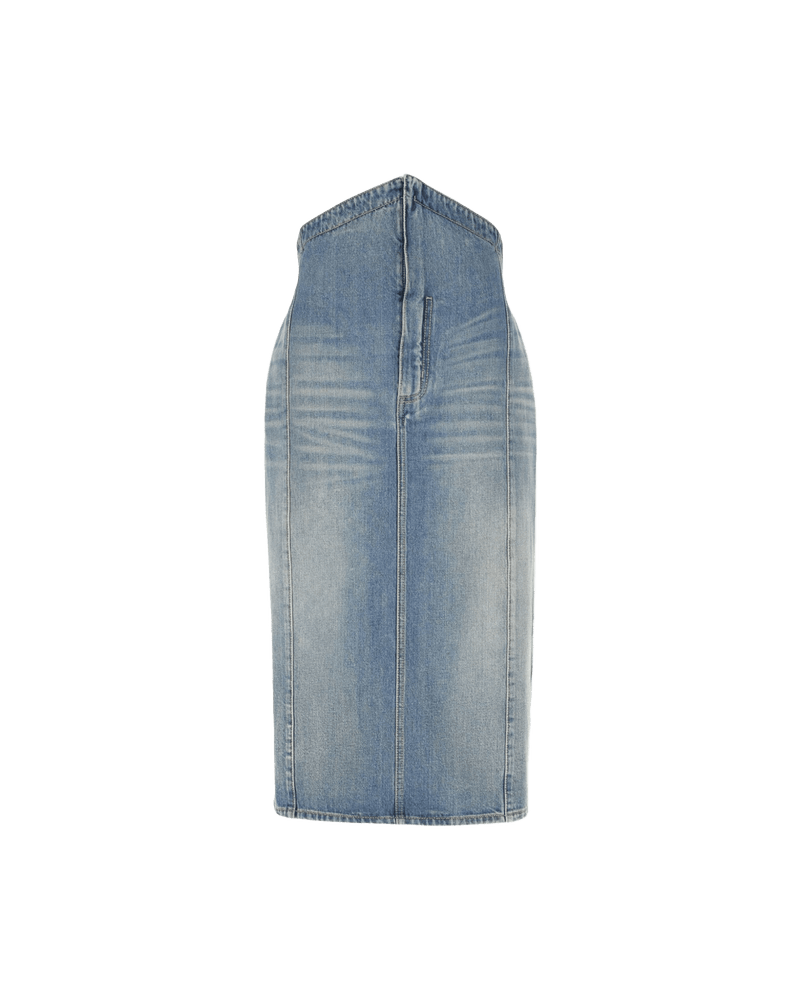 Alexander Mcqueen Clear Blue Skirt Glam Steals