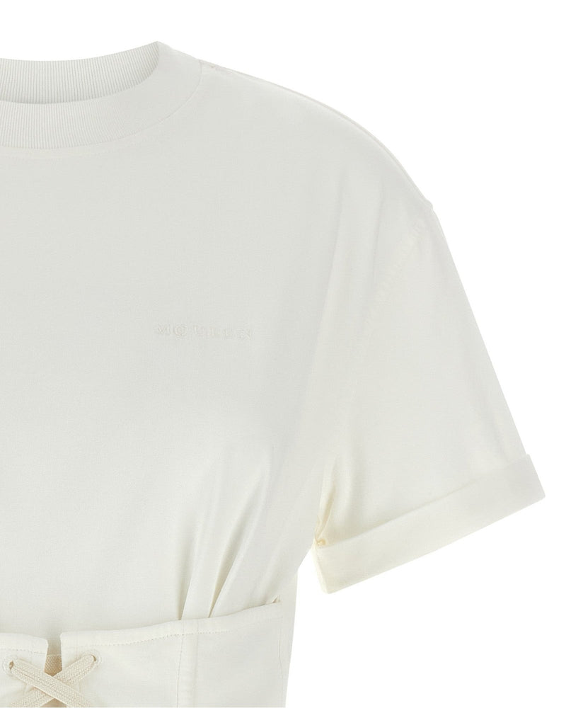 Alexander Mcqueen Corset T-shirt Glam Steals