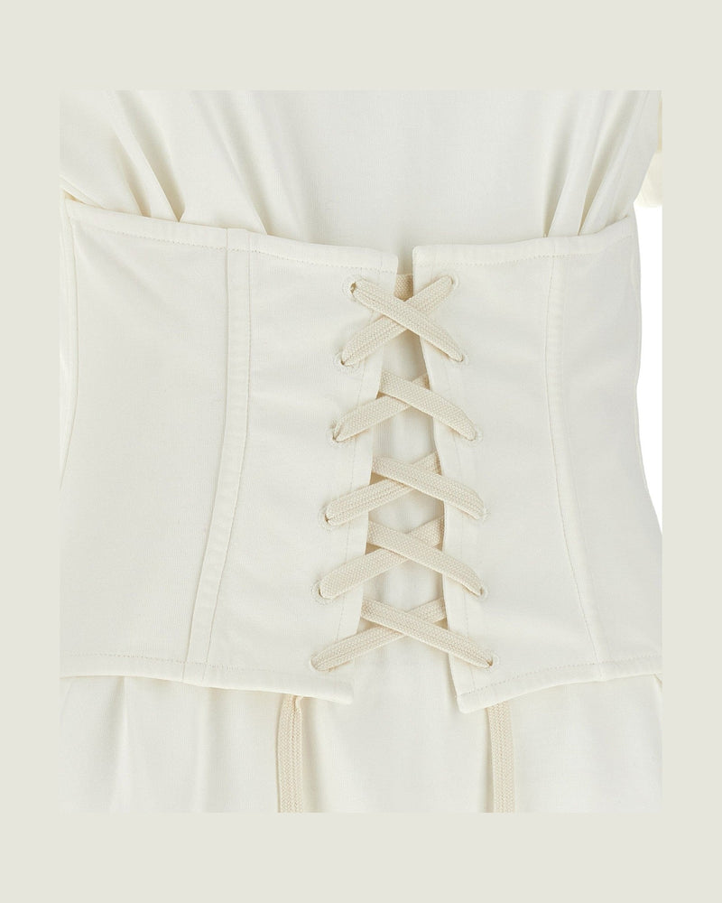 Alexander Mcqueen Corset T-shirt Glam Steals