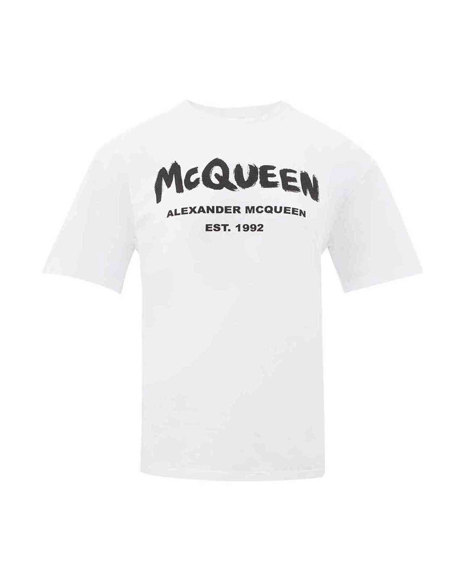 Alexander Mcqueen White Cotton Top T-Shirts