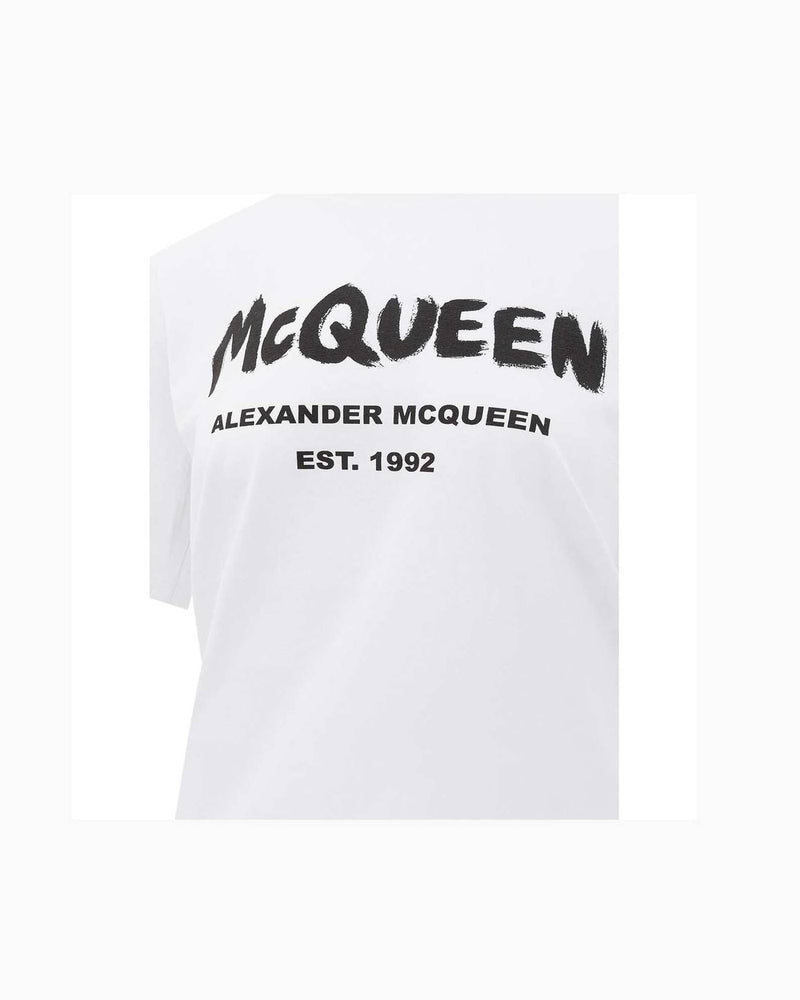 Alexander Mcqueen Cotton Top & White T-Shirt Glam Steals