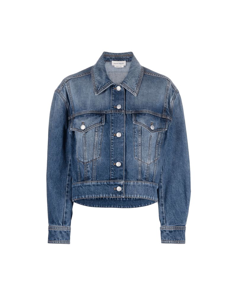 Alexander Mcqueen Denim Coat Glam Steals