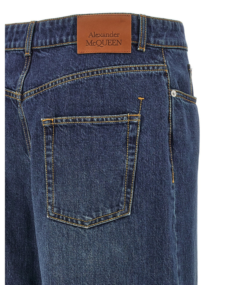 Alexander Mcqueen Denim Jeans Glam Steals