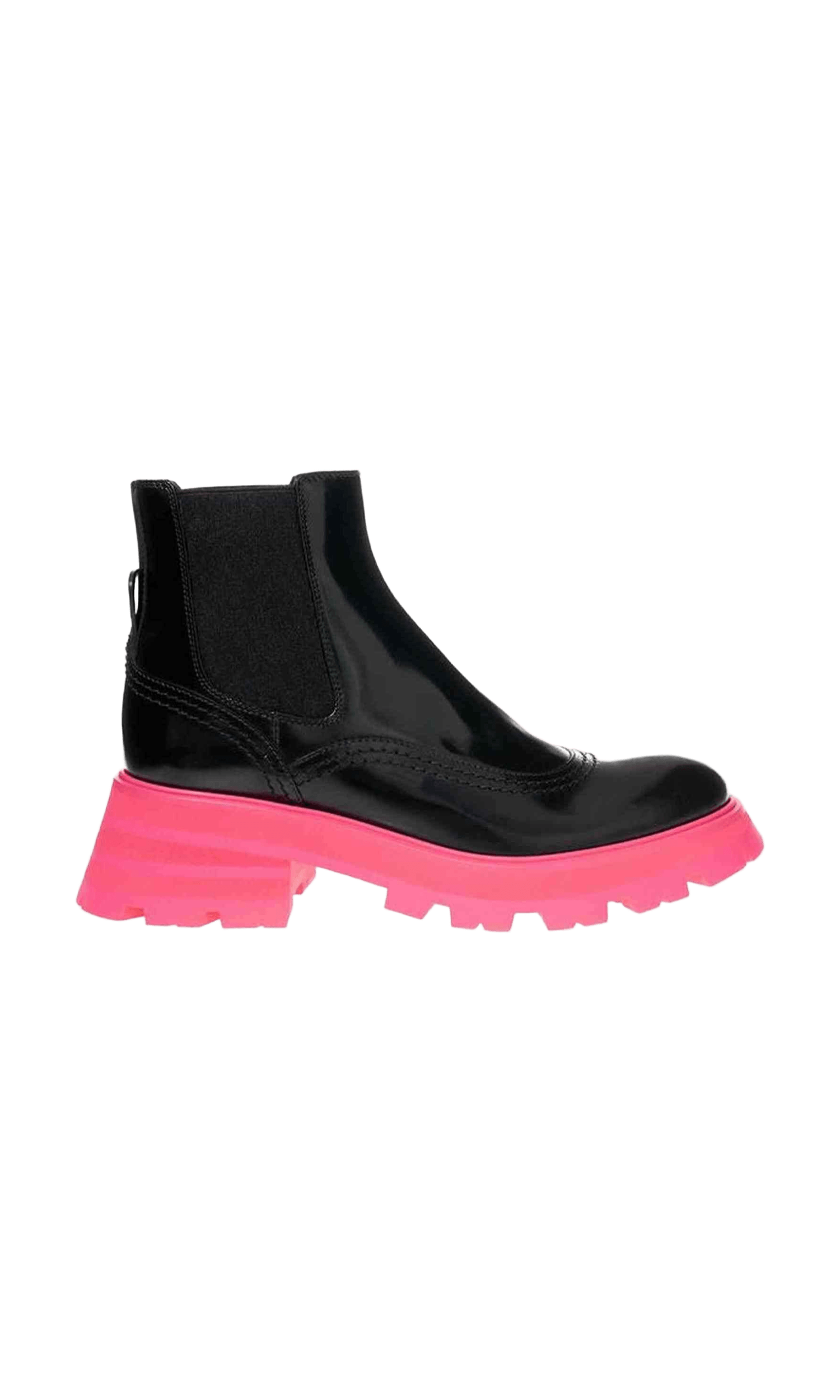 Alexander Mcqueen Elegant Leather Black Boots Glam Steals