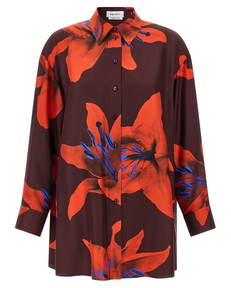 Alexander Mcqueen Flame Lily Shirt Glam Steals