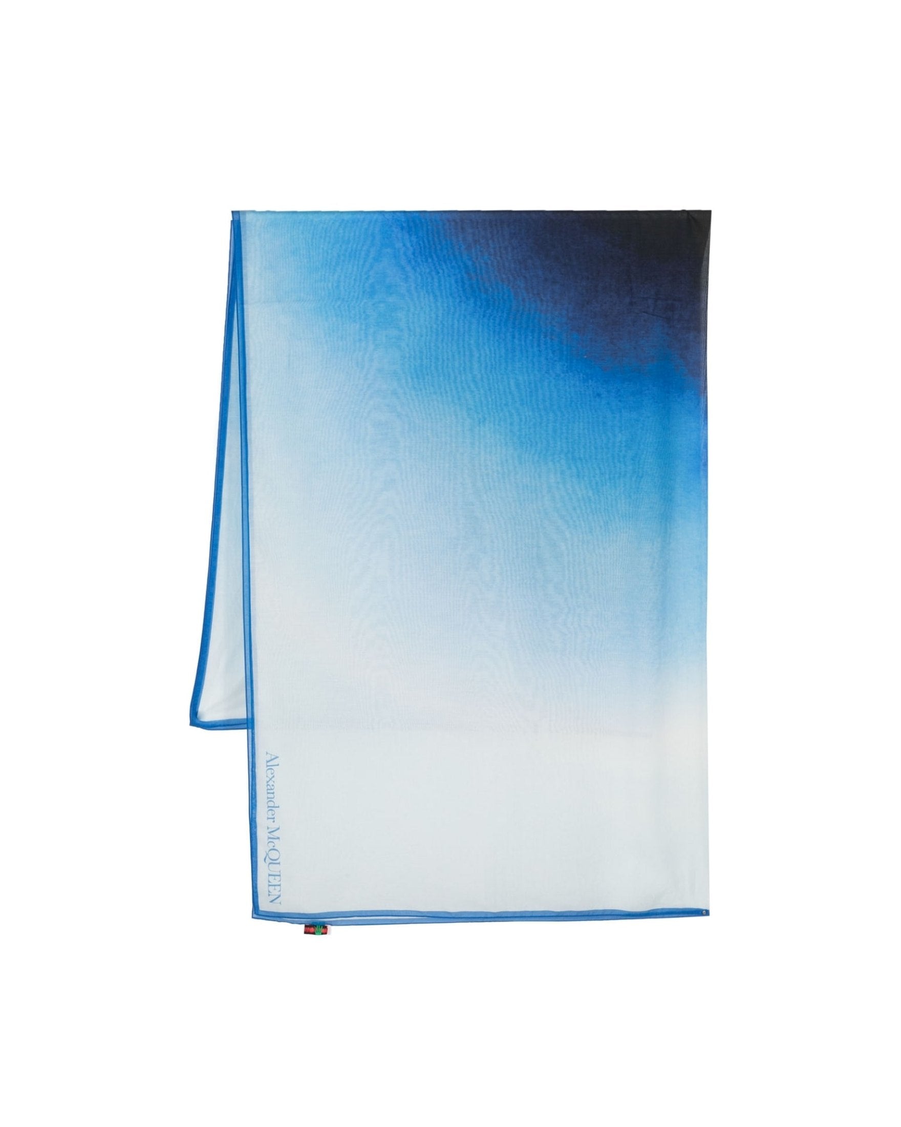 Alexander Mcqueen Gradient Effect Logo Scarf Glam Steals