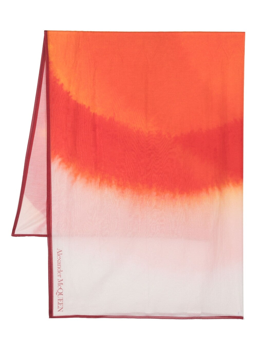 Alexander Mcqueen Gradient Effect Logo Scarf Glam Steals