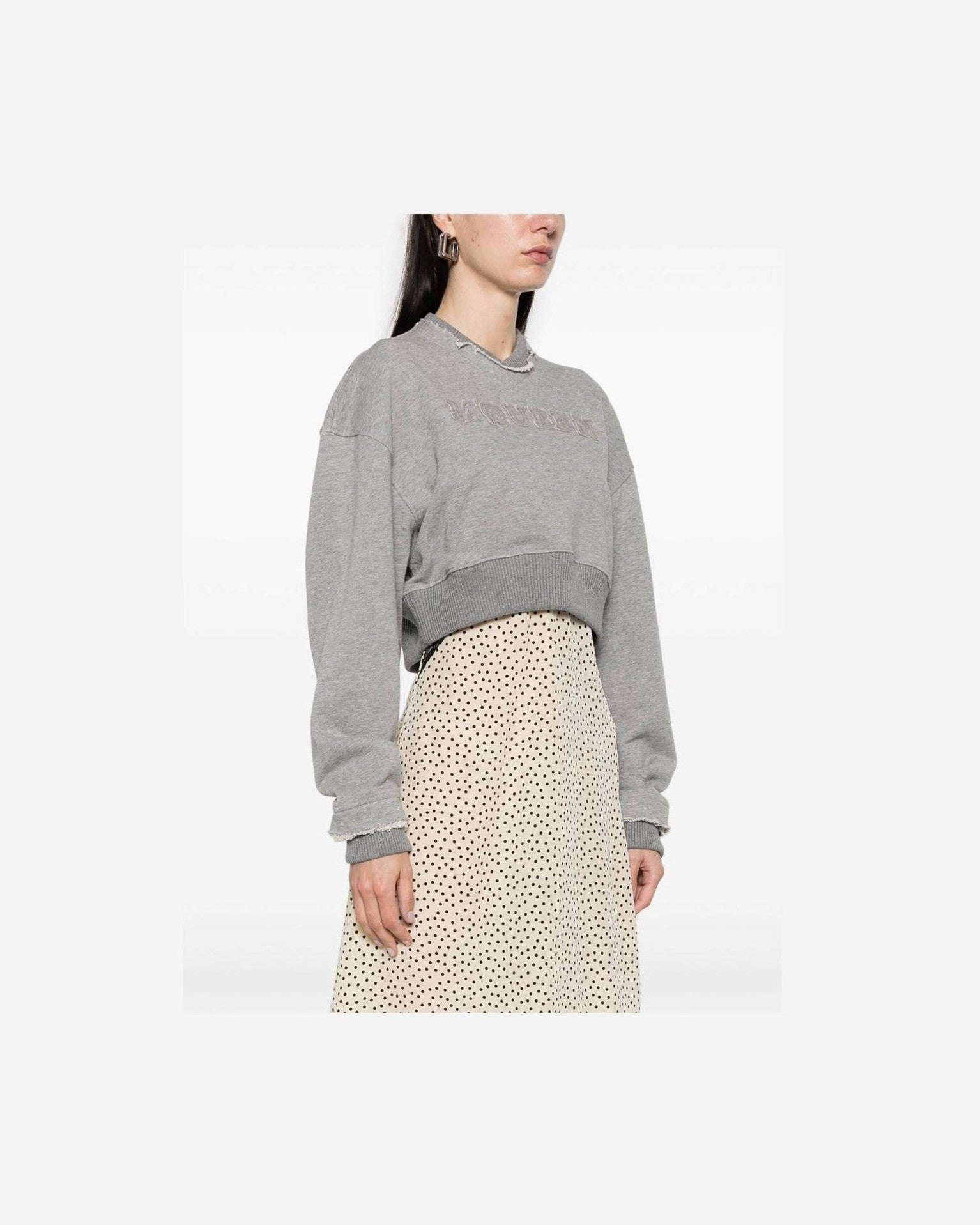 Alexander Mcqueen Grey Sweater Glam Steals