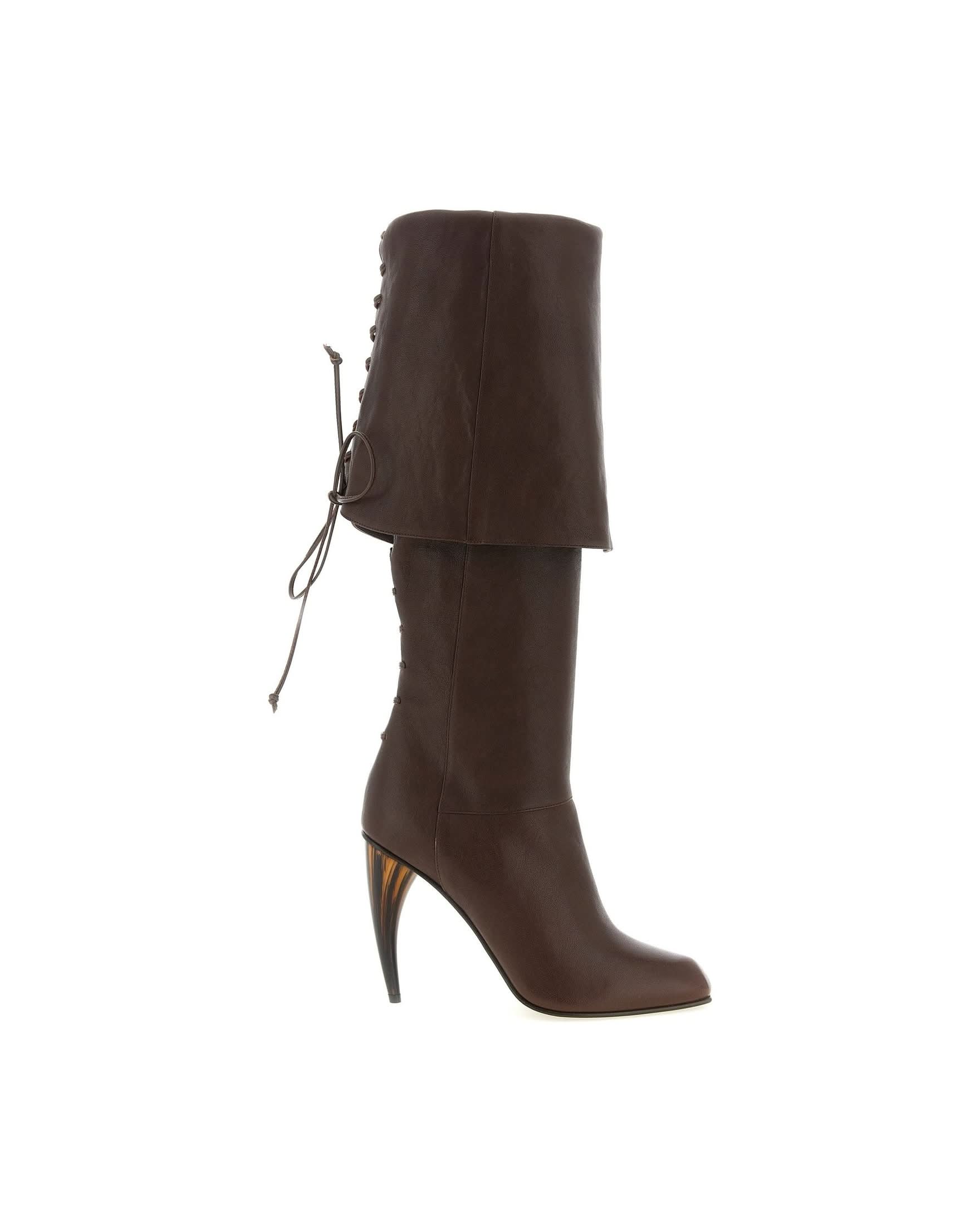 Alexander Mcqueen Horn Heel Boots Glam Steals