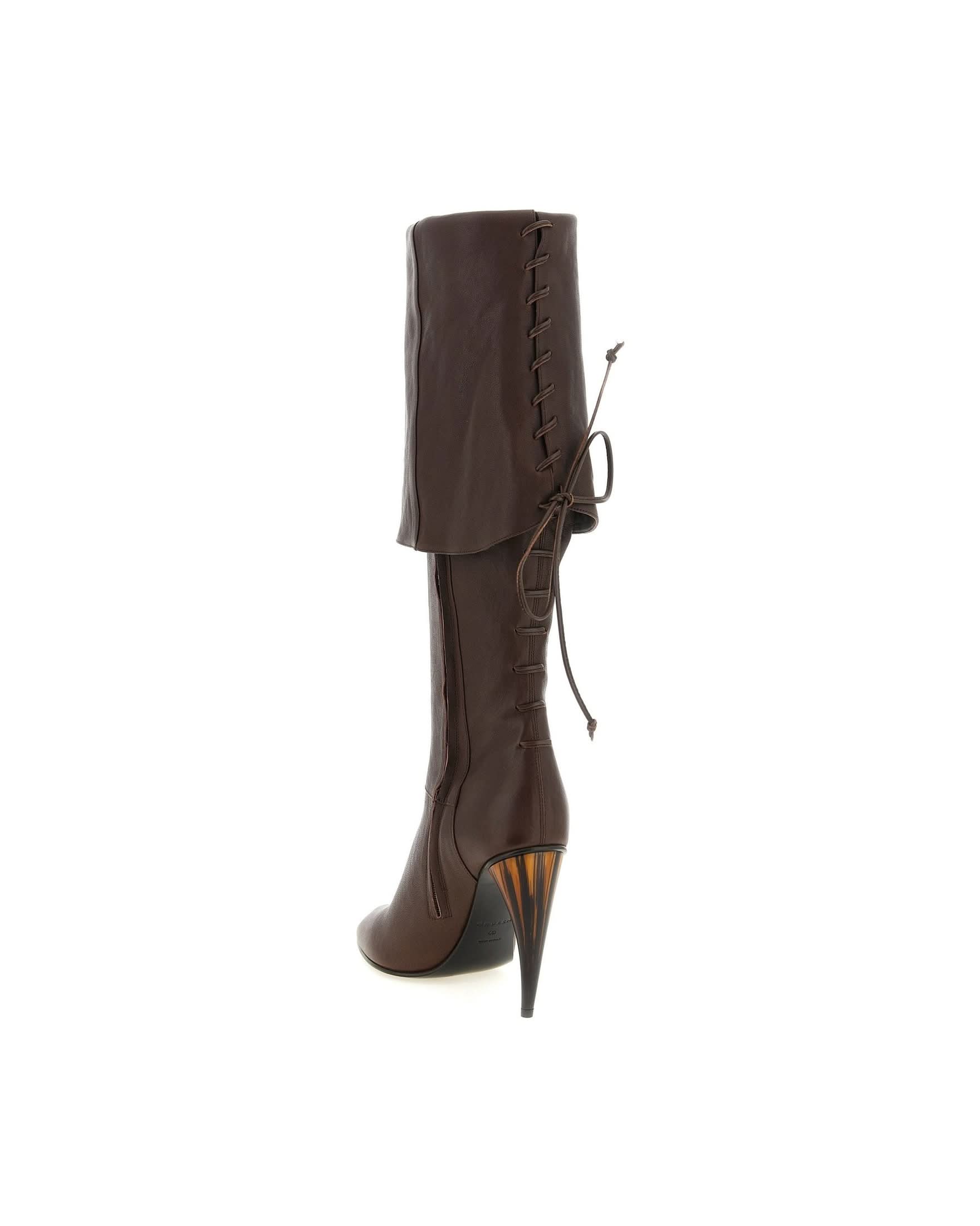 Alexander Mcqueen Horn Heel Boots Glam Steals