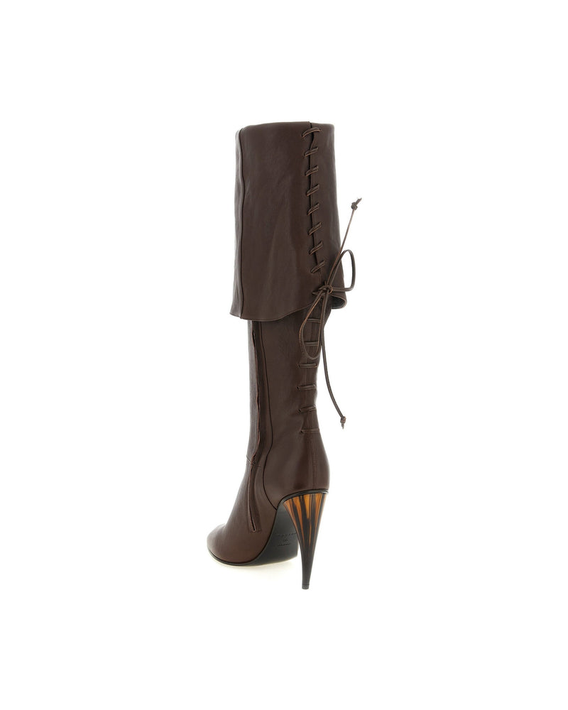 Alexander Mcqueen Horn Heel Boots Glam Steals