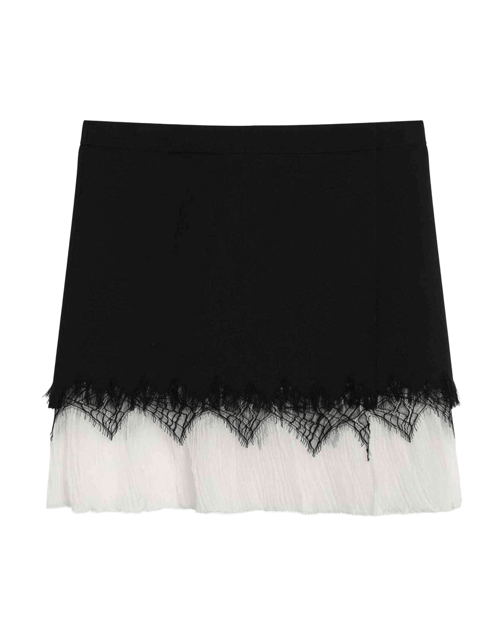 Alexander Mcqueen Lace Mini Skirt with Black Spider Glam Steals