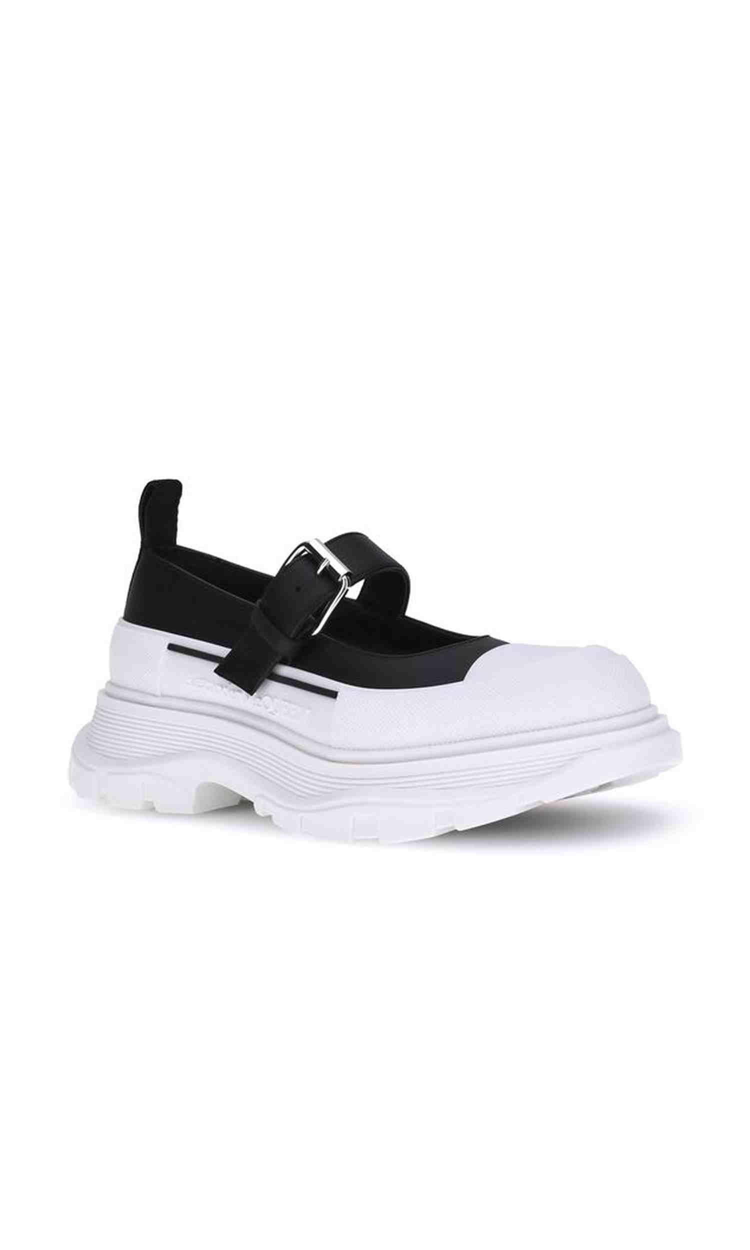 Alexander Mcqueen Leather And Rubber Sneakers Glam Steals