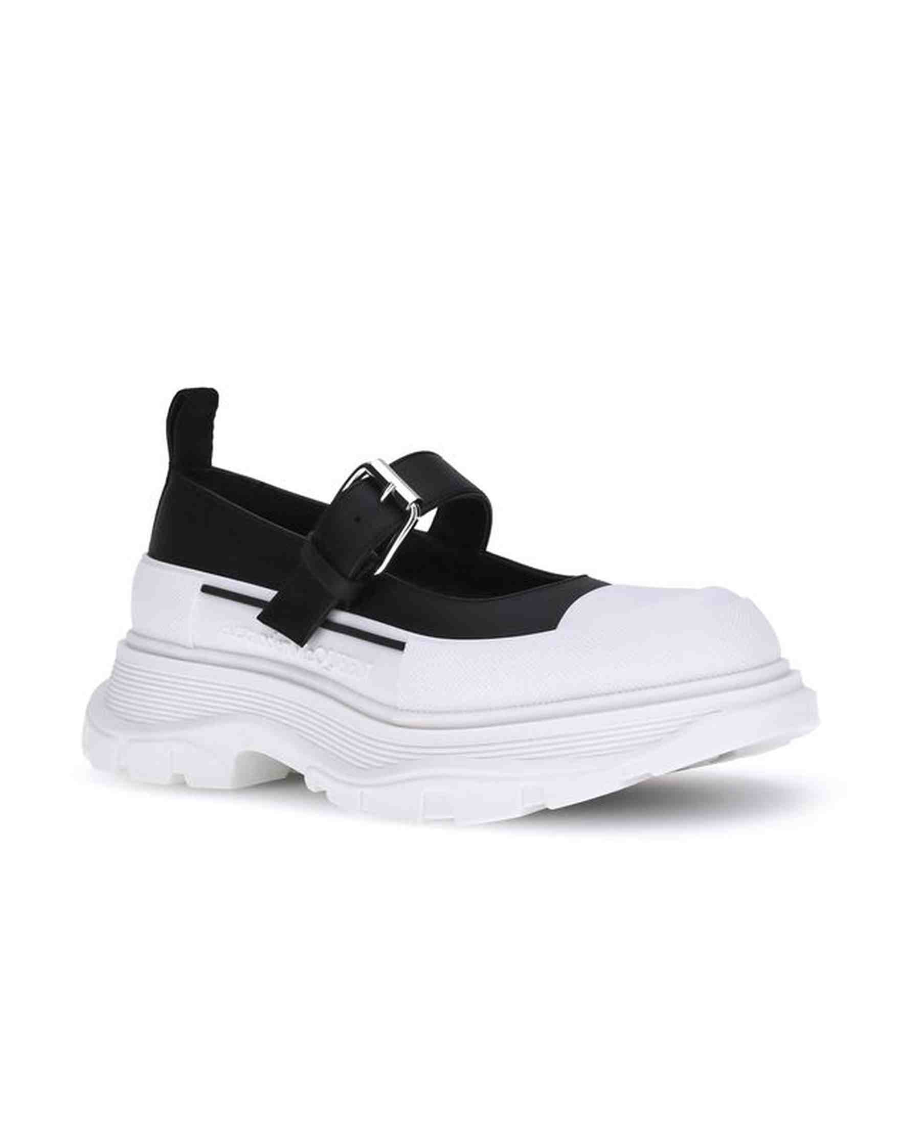 Alexander Mcqueen Leather And Rubber Sneakers Glam Steals