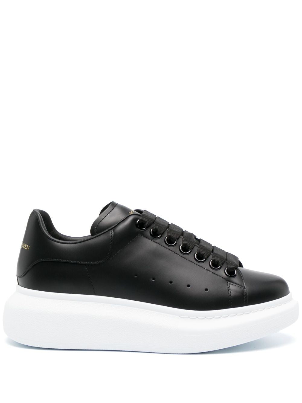 Alexander Mcqueen Leather Oversized Sneakers Glam Steals