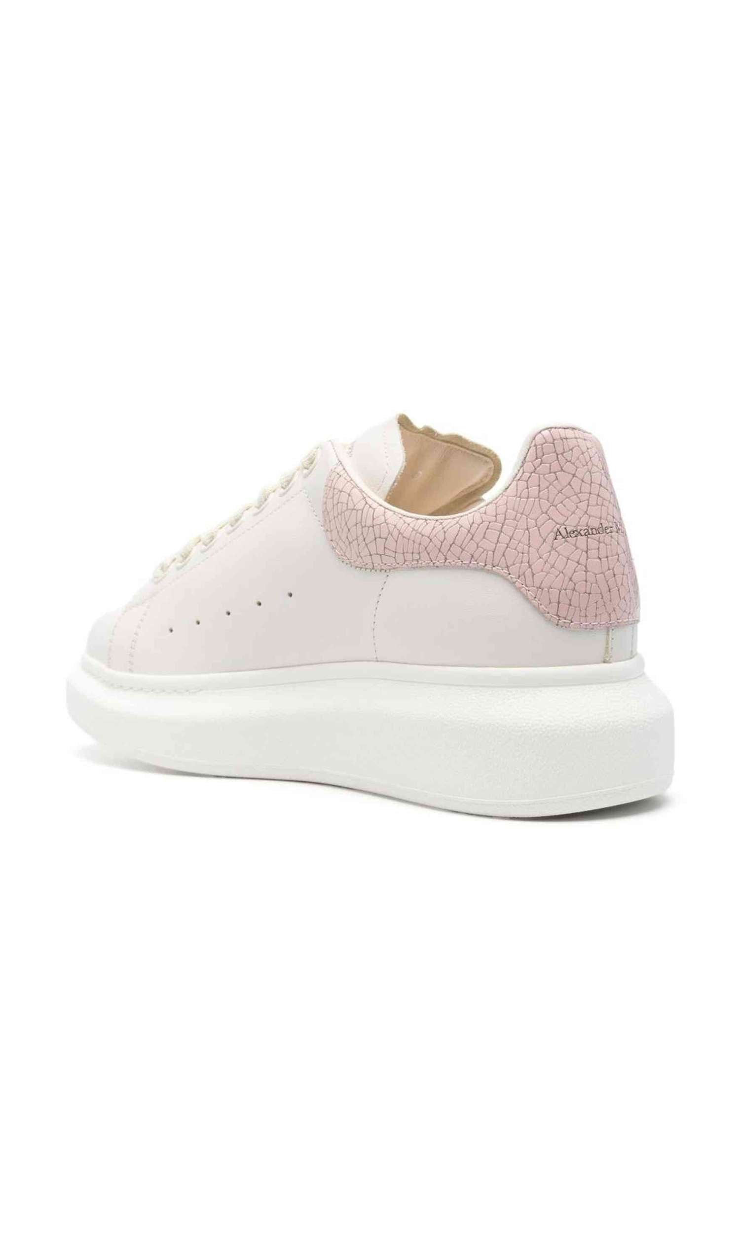 Alexander Mcqueen Leather Oversized Sneakers Glam Steals