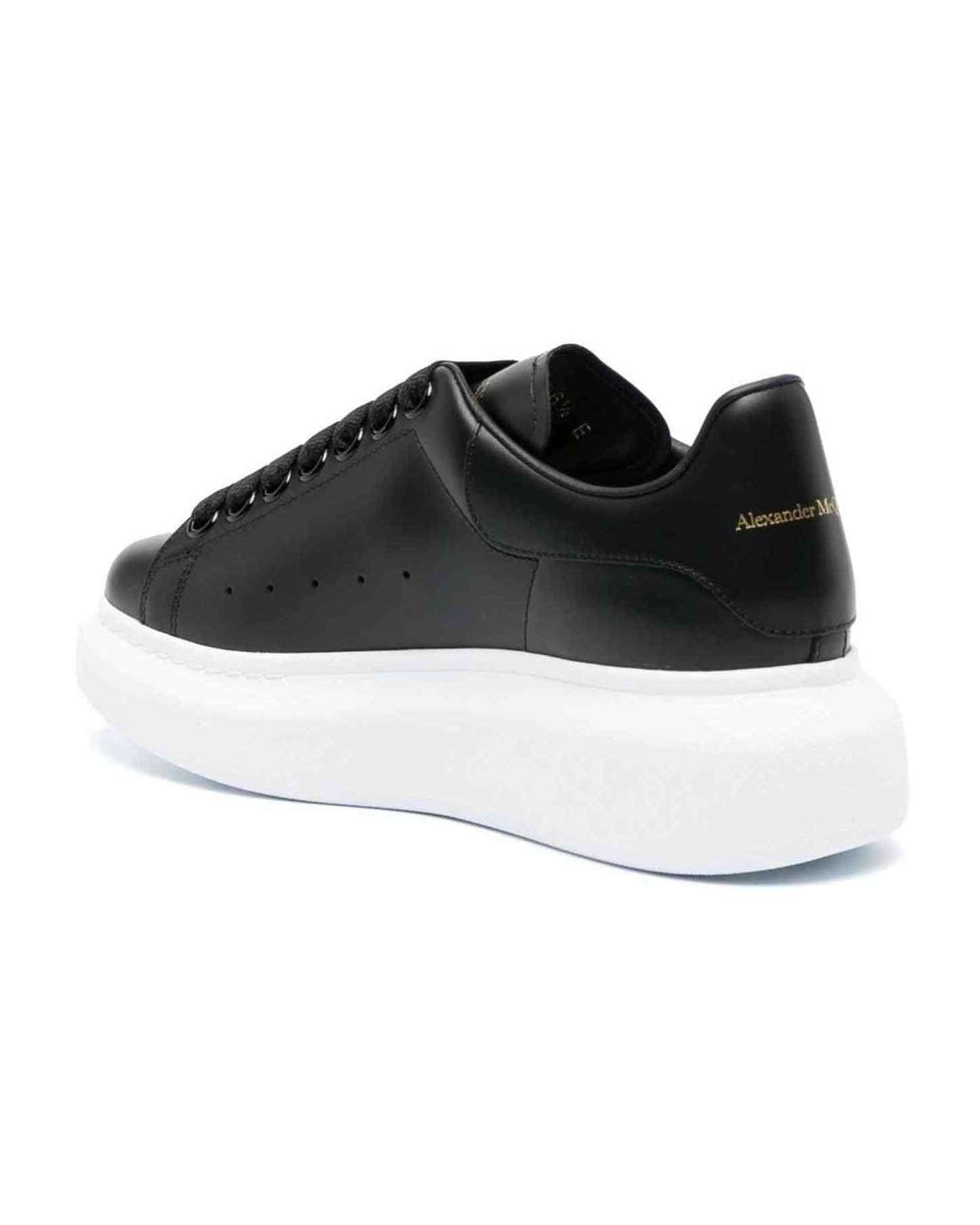 Alexander Mcqueen Leather Oversized Sneakers Glam Steals