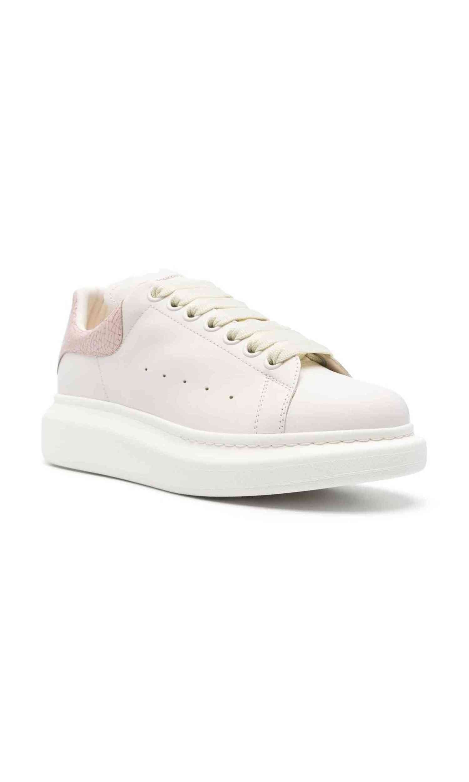 Alexander Mcqueen Leather Oversized Sneakers Glam Steals