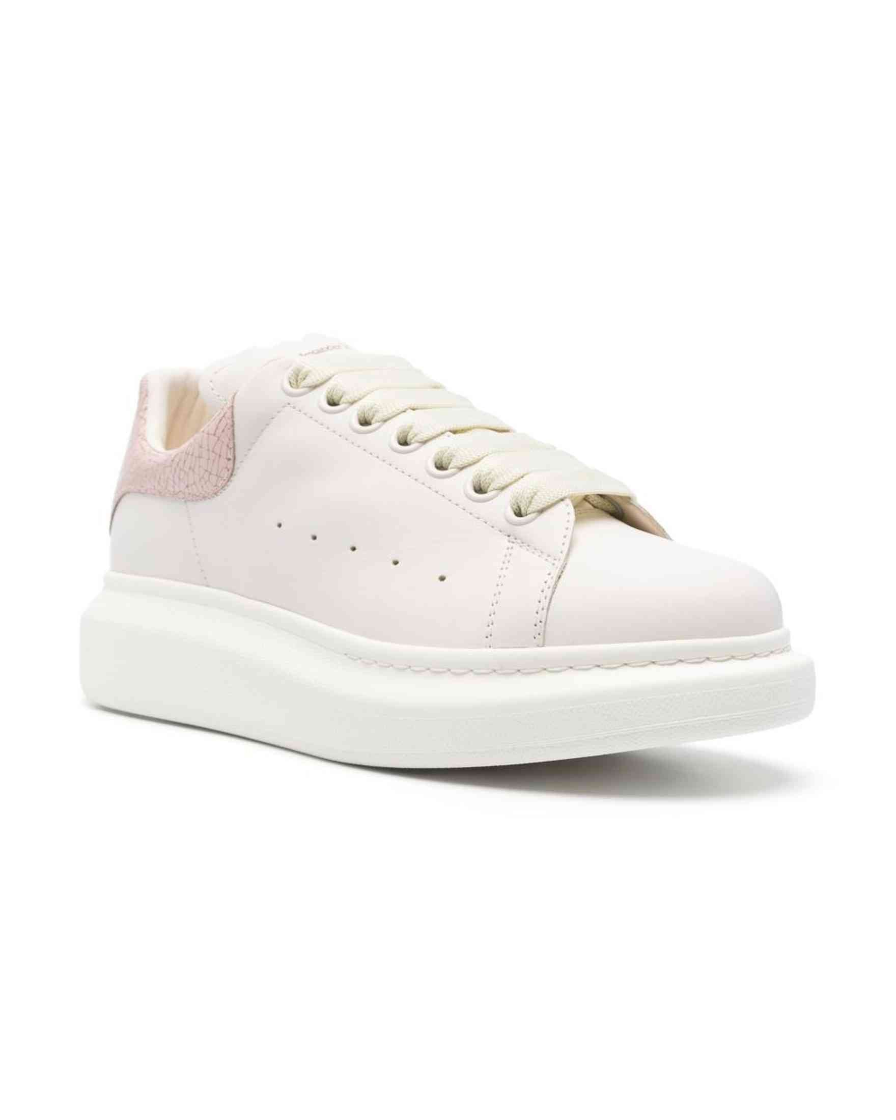 Alexander Mcqueen Leather Oversized Sneakers Glam Steals