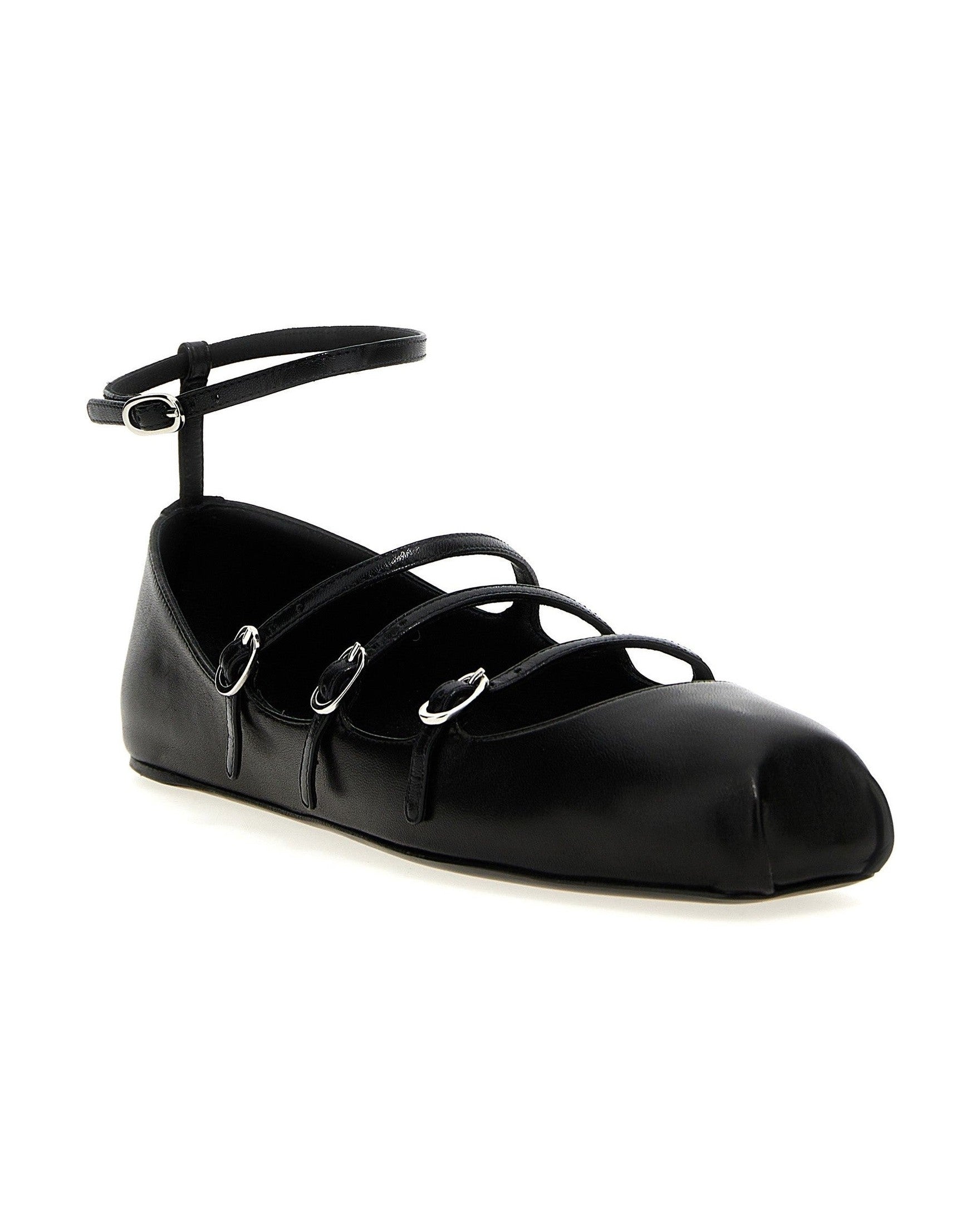 Alexander Mcqueen Leather Strap Ballet Flats Glam Steals