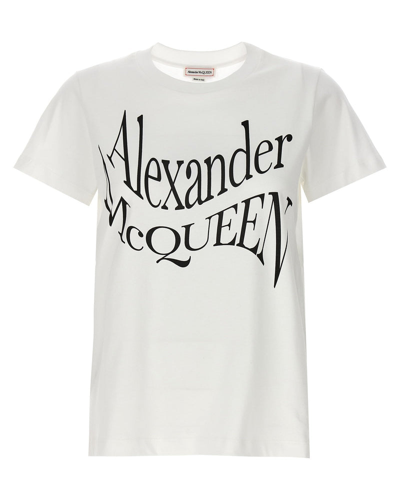 Alexander Mcqueen Logo Print T-shirt Glam Steals
