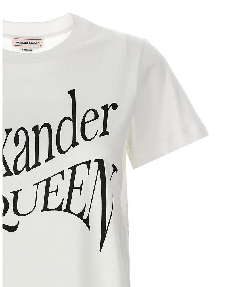 Alexander Mcqueen Logo Print T-shirt Glam Steals