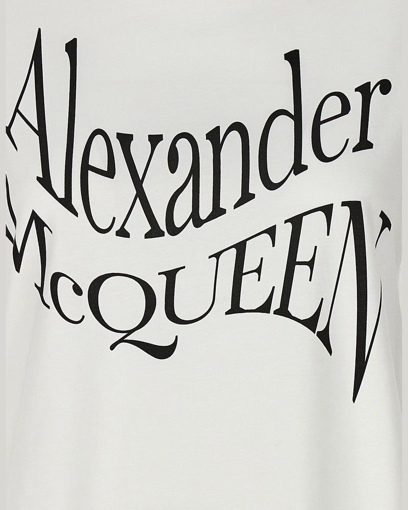 Alexander Mcqueen Logo Print T-shirt Glam Steals