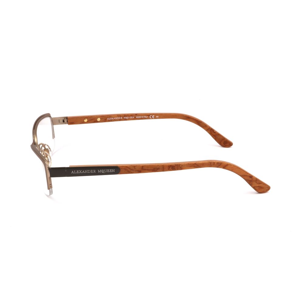 Alexander Mcqueen Metal Brown Frame Glam Steals