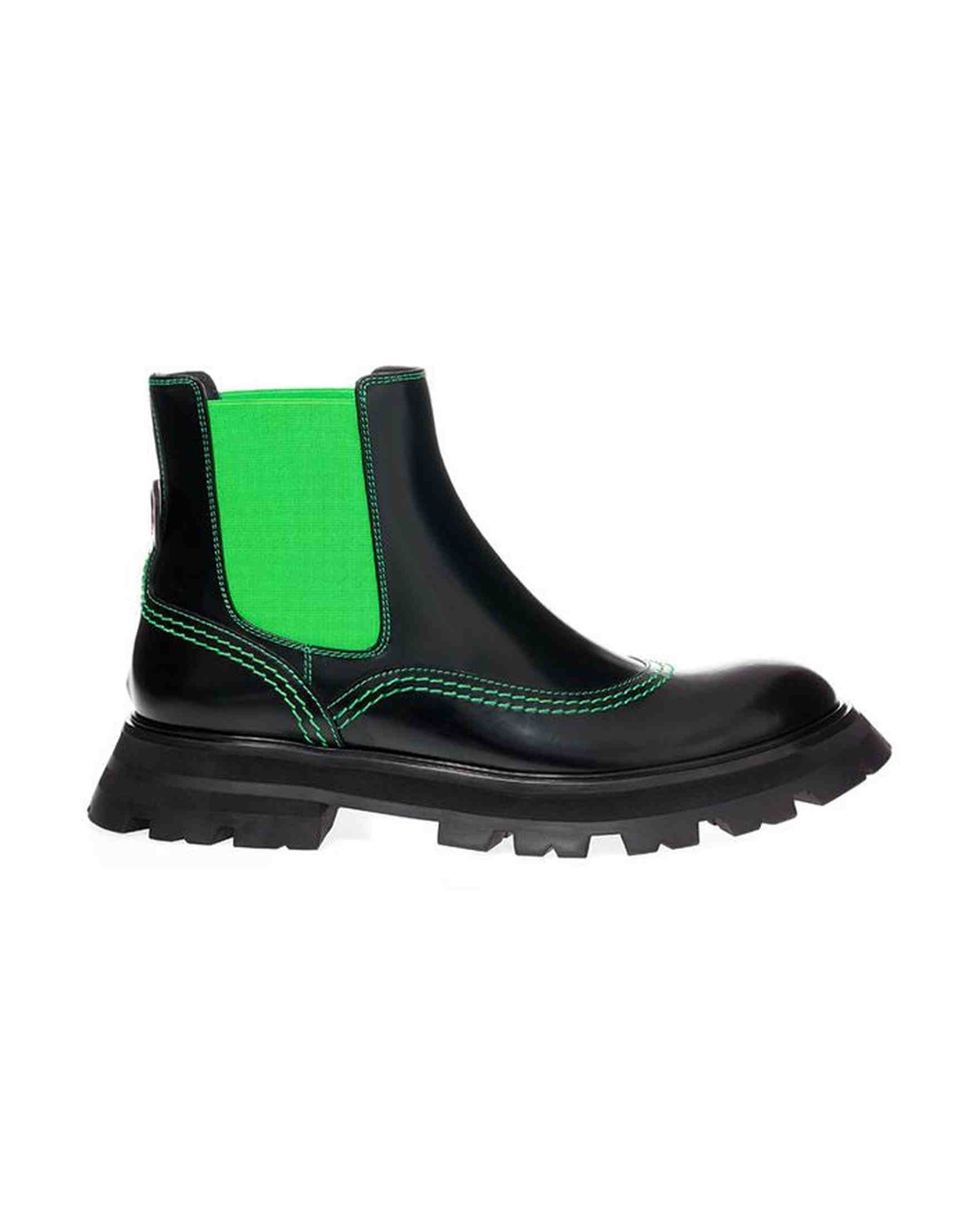 Alexander Mcqueen Multicolor Leather Boot Glam Steals
