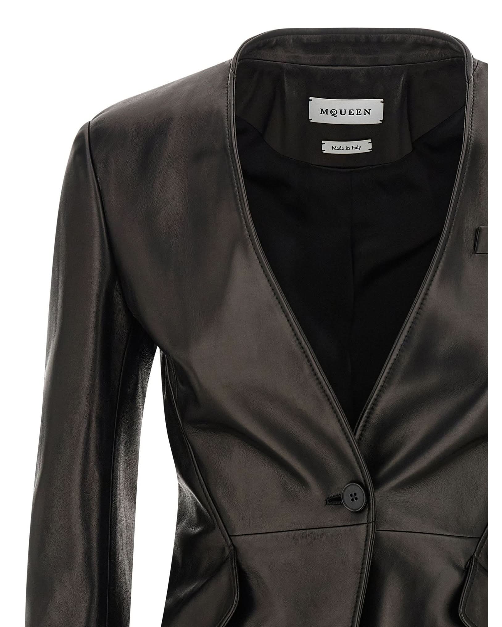 Alexander Mcqueen Nappa Blazer Glam Steals