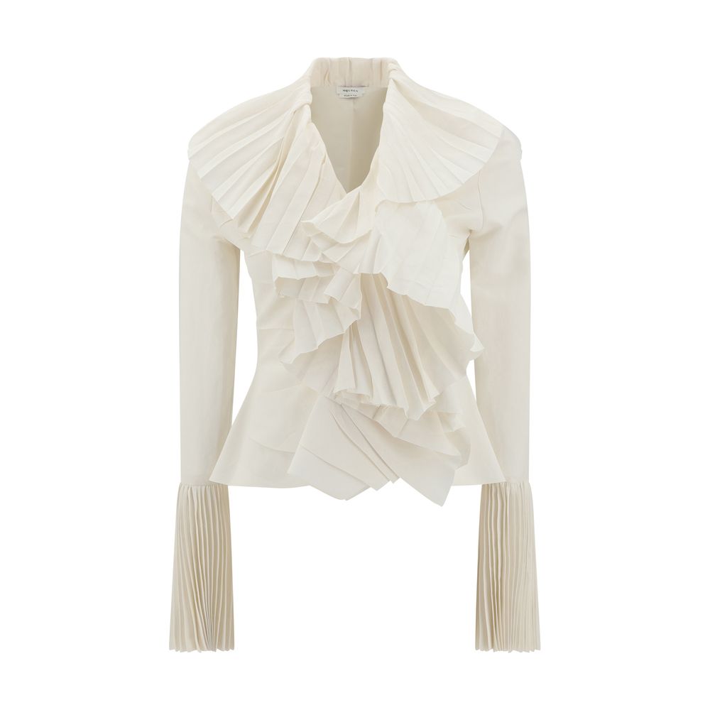 Alexander Mcqueen Ruffled Shirt Glam Steals