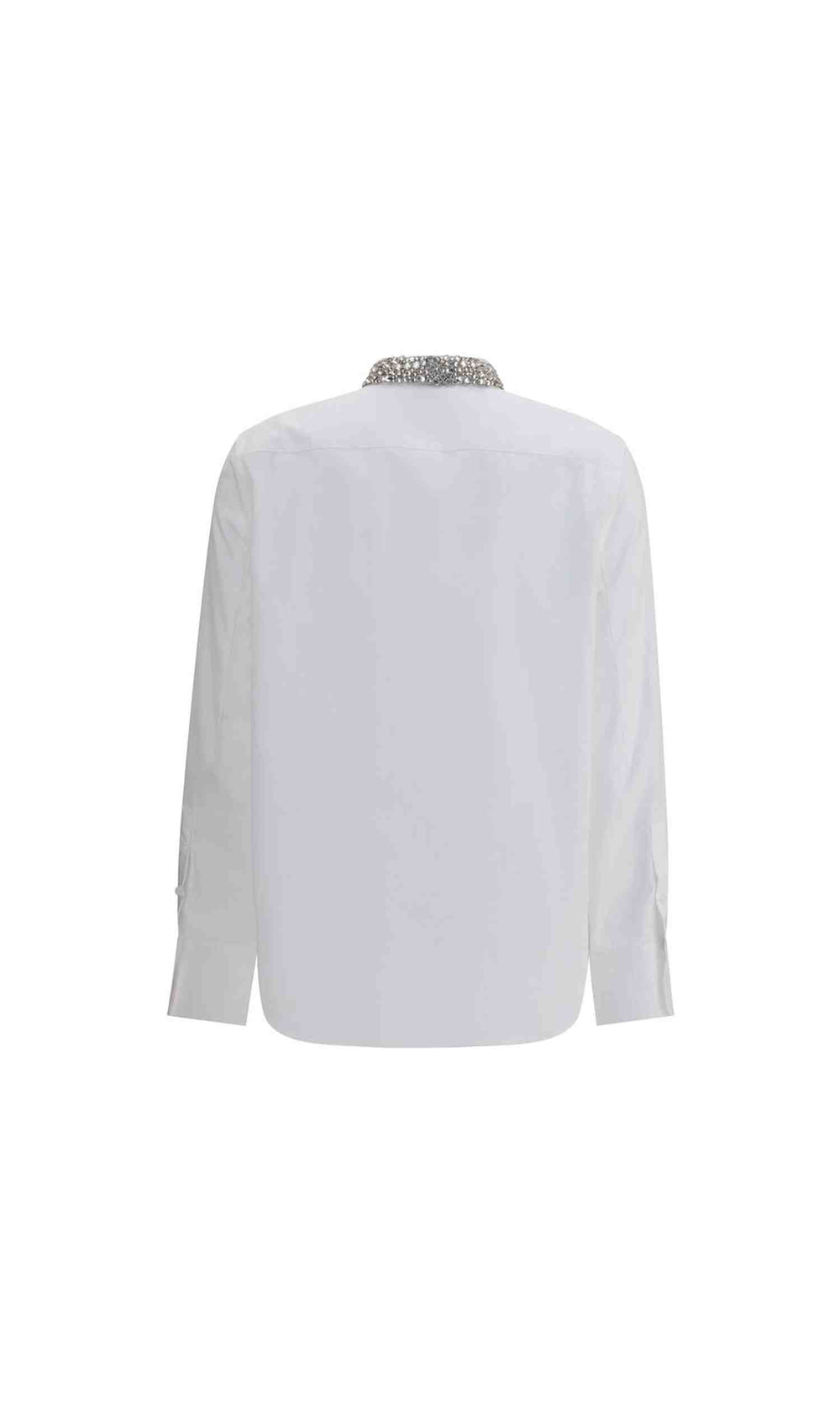 Alexander Mcqueen Shirt With Embellished Collar Glam Steals
