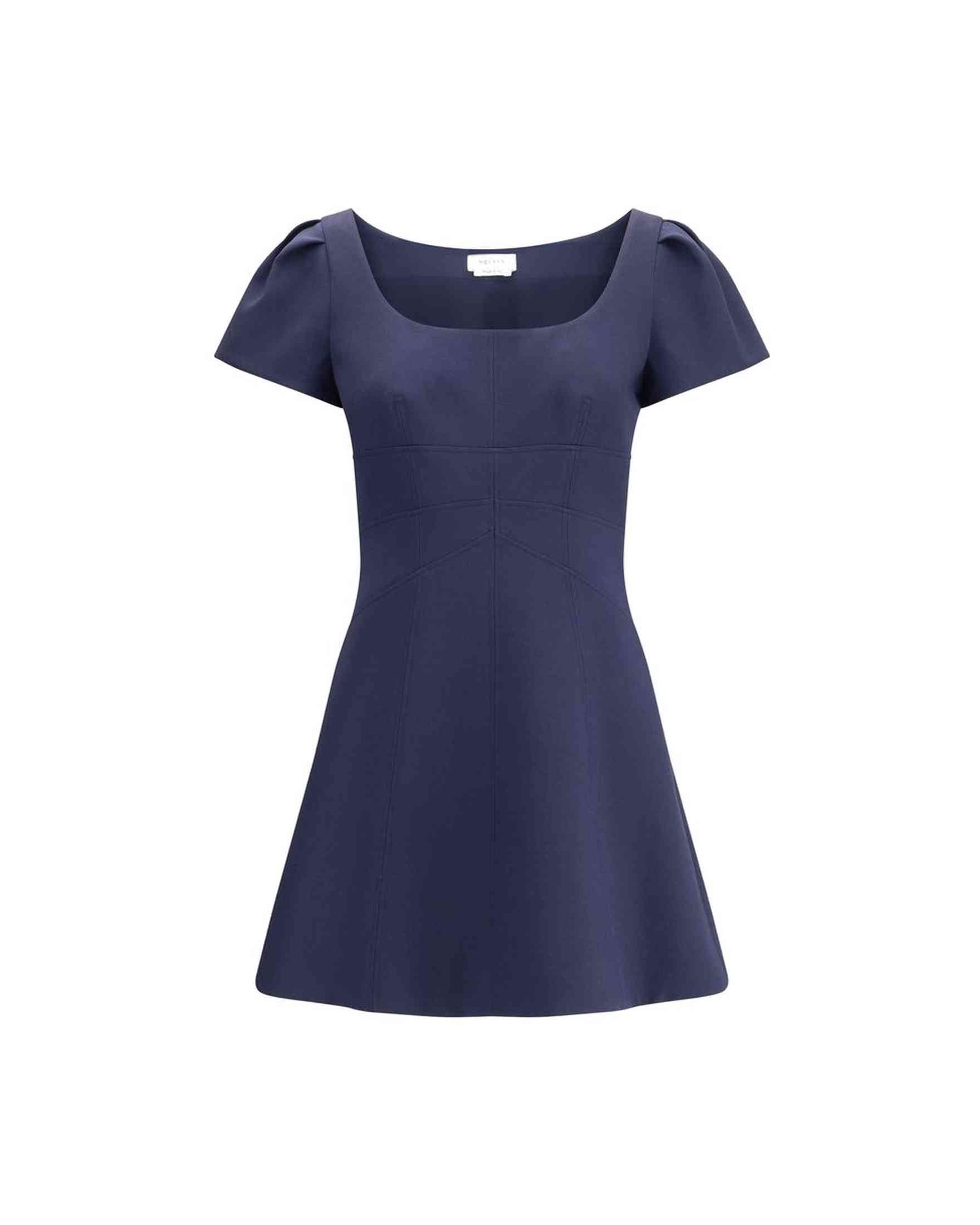 Alexander Mcqueen Short Dress With Gathered Sleeves Glam Steals