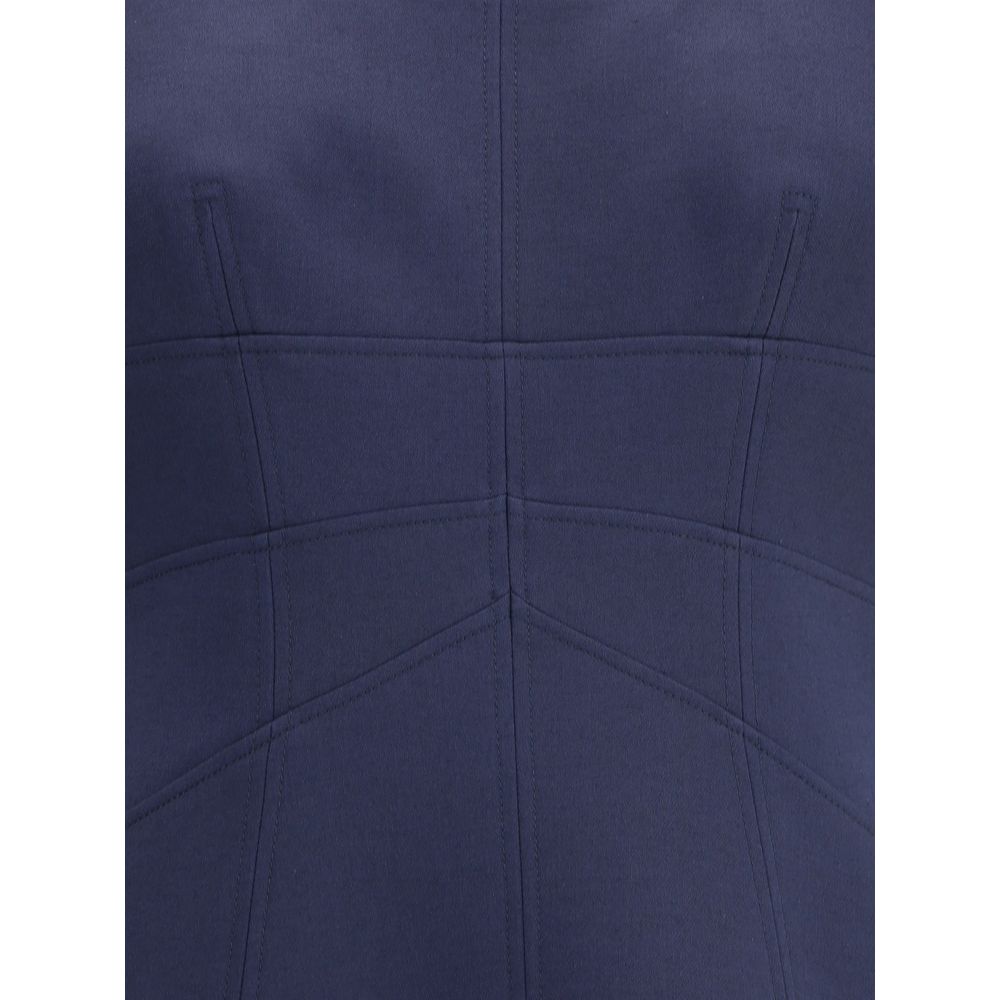 Alexander Mcqueen Short Dress With Gathered Sleeves Glam Steals