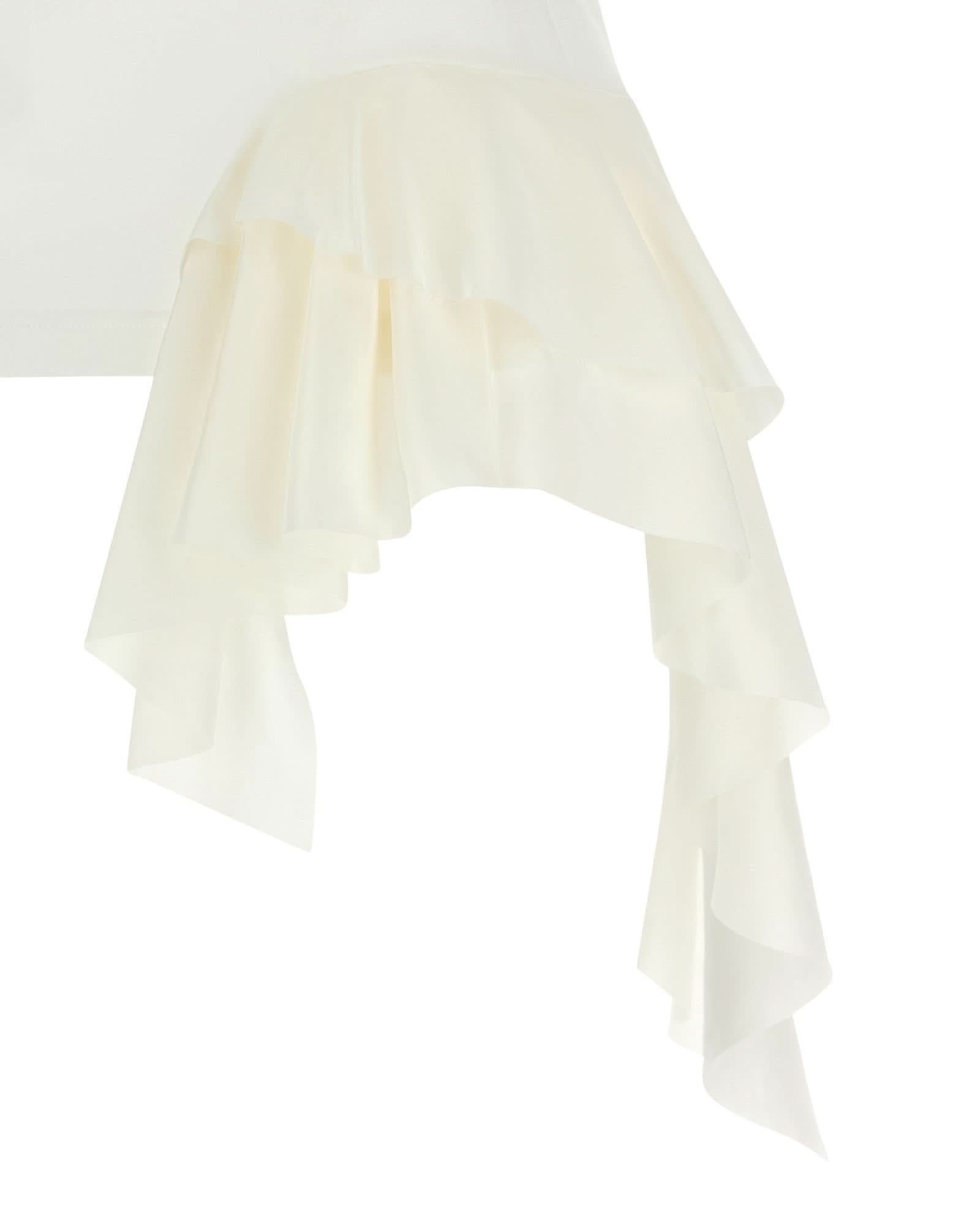 Alexander Mcqueen Silk Ruffle Tank Top Glam Steals