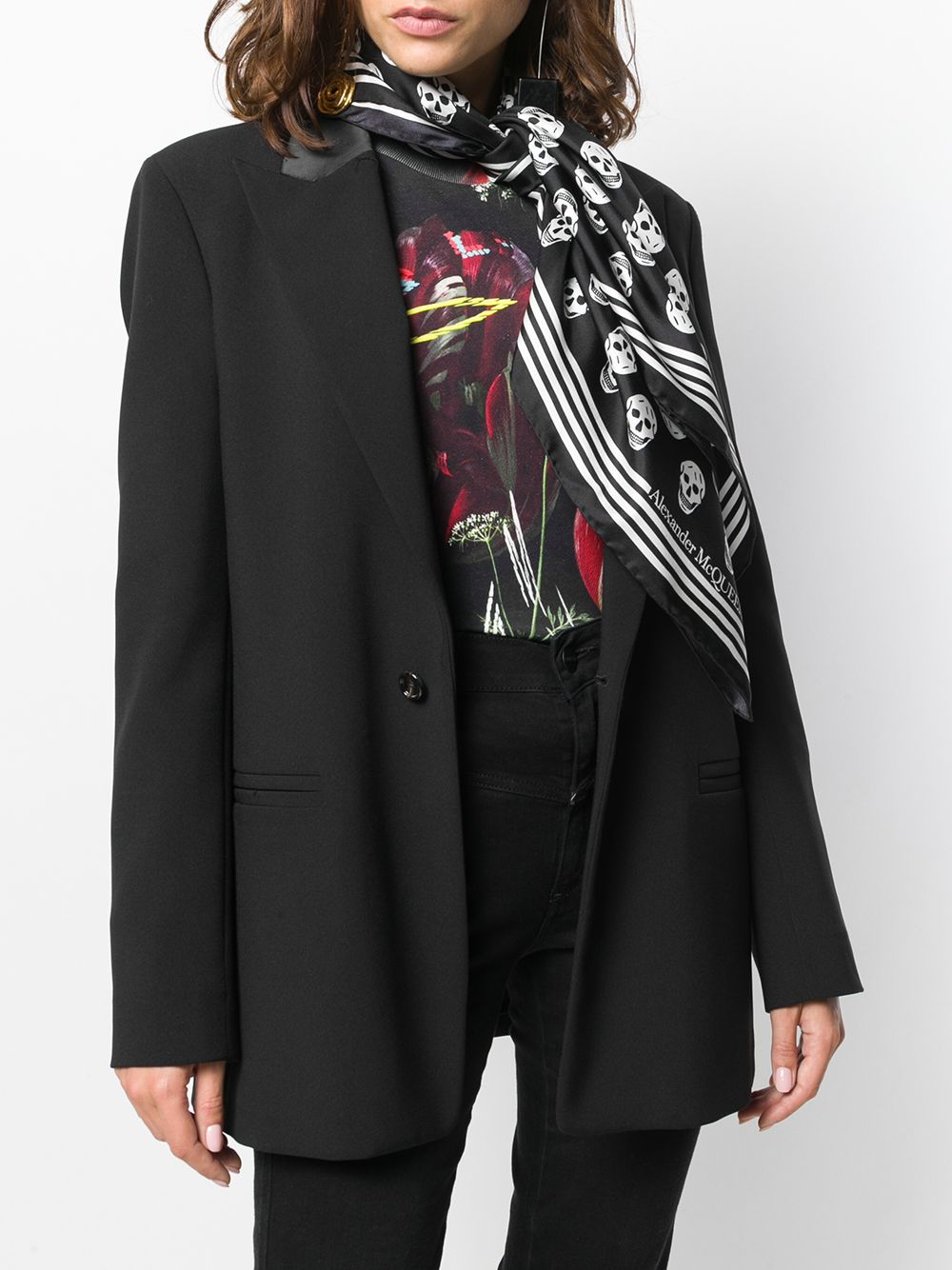 Alexander Mcqueen Silk Skull Scarf Glam Steals
